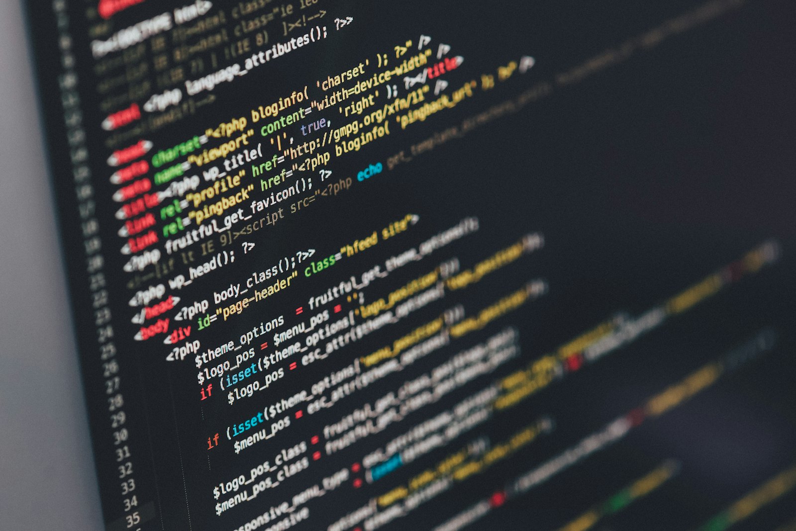 Source code on a developer’s screen